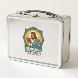 Lunch Box Jésus Code QR flou ne scannera pas Menu Humour Tec