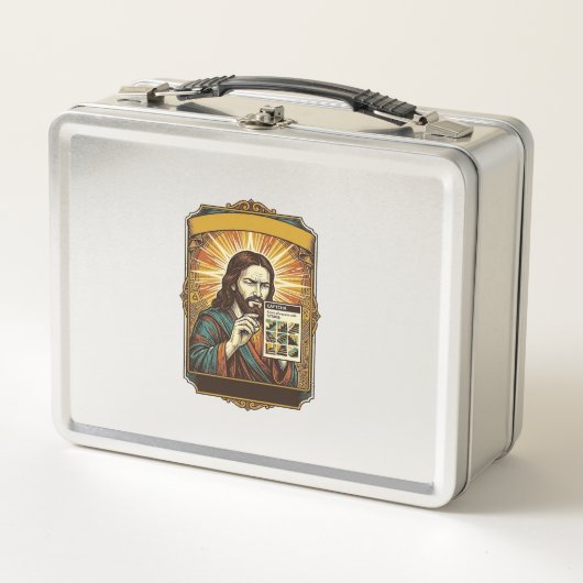 Lunch Box Jésus Escalier Flou Test Captcha Sécurité Tech Hum (Devant)