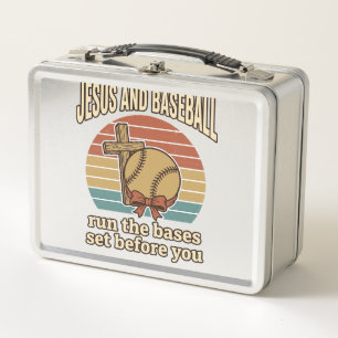 Lunch Box Jésus et Baseball Vintage Chemise Chrétienne