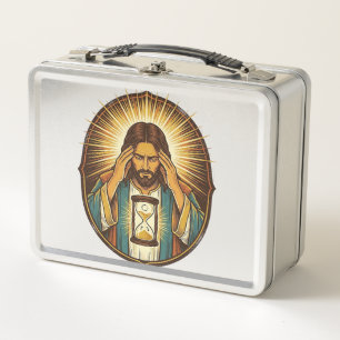 Lunch Box Jésus impatient Chargement Sablier Internet Lent T