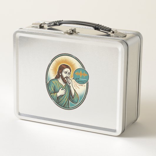 Lunch Box Jésus tousse au milieu d'un message audio de note (Devant)