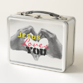 Lunch Box Jésus Vous Aime Boîte À Déjeuner Métal (Devant)