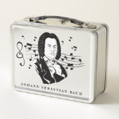 Lunch Box Johann Sebastian Bach Portrait / Bust avec notes (Dos)