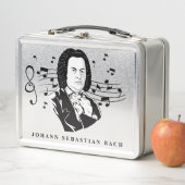 Lunch Box Johann Sebastian Bach Portrait / Bust avec notes (En situation)