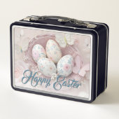 Lunch Box Joie de Pâques douce avec Motif Floral (Dos)