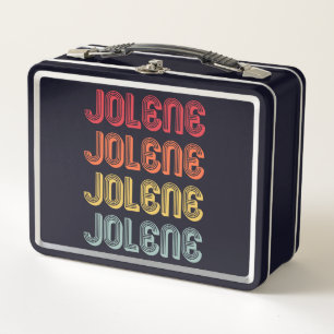 Lunch Box JOLENE Poison Nom Personnalized Retro Vintage 80s