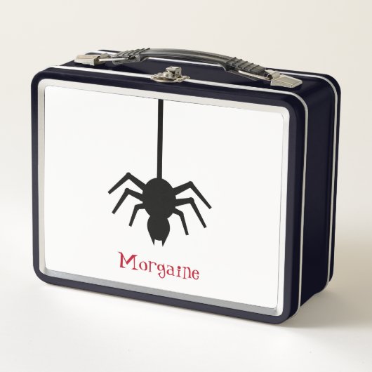 Lunch Box Joli Araignée Monogrammé Boîte à lunch (Devant)