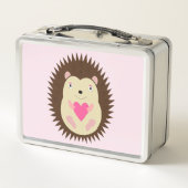 Lunch Box Joli bébé hérisson fille rose (Dos)