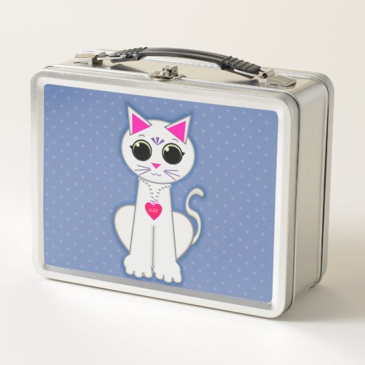 Lunch Box Joli chat blanc (Devant)
