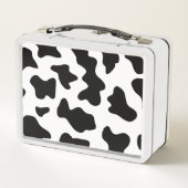 Lunch Box joli cowboy noir et blanc à la ferme empreinte de (Dos)