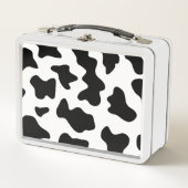 Lunch Box joli cowboy noir et blanc à la ferme empreinte de (Devant)