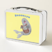 Lunch Box Joli dessin animé sur le phoque du Groenland (Dos)