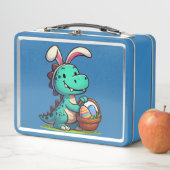 Lunch Box Joli dinosaure lapin de Pâques (En situation)