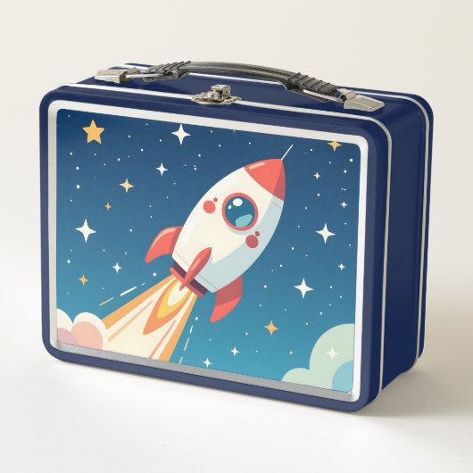Lunch Box Joli fusée spatiale qui décolle (Devant)