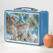 Lunch Box Joli gnome de plage avec parapluie (En situation)