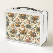 Lunch Box Joli gnome et fleurs design (Dos)