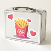 Lunch Box Joli jeu de mots sur les frites pour la Saint-Vale (Dos)