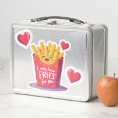 Lunch Box Joli jeu de mots sur les frites pour la Saint-Vale (En situation)