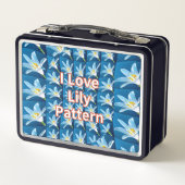 Lunch Box Joli Motif blanc Lily (Dos)