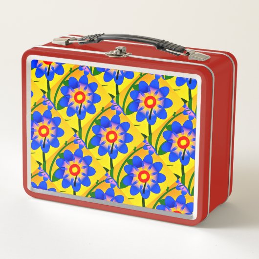 Lunch Box Joli Motif de fleurs Abstraites (Devant)
