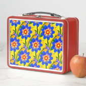 Lunch Box Joli Motif de fleurs Abstraites (En situation)