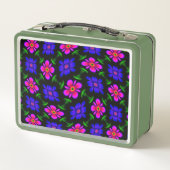 Lunch Box Joli Motif de fleurs roses (Dos)