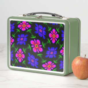 Lunch Box Joli Motif de fleurs roses