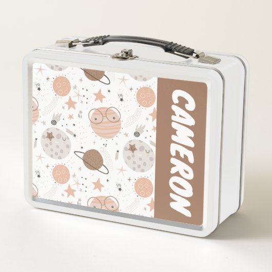 Lunch Box Joli Motif Doodle Planet (Devant)