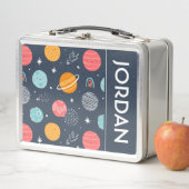 Lunch Box Joli Motif Planète Souriante (En situation)