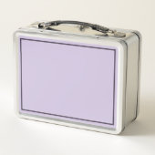 Lunch Box Joli nom de script monogramme lavande pastel (Dos)