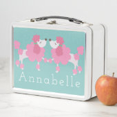 Lunch Box Joli Poodle rose Retro Boîte à Déjeuner (En situation)
