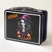 Lunch Box Jolie Adorable Kawaii Halloween sorcière (Devant)