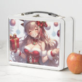 Lunch Box Jolie fille de Noël d'anime (En situation)