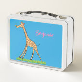 Lunch Box Jolie girafe avec dessin animé de papillon (Dos)