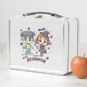 Lunch Box Jolie sorcière et Mischievous zombie garçon (En situation)