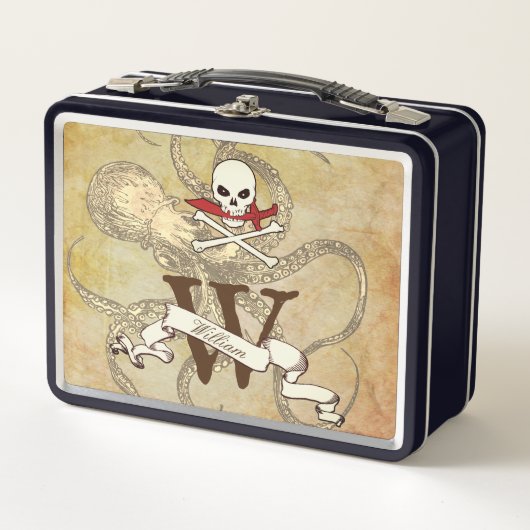 Lunch Box Jolly roger Monogramme initial (Devant)