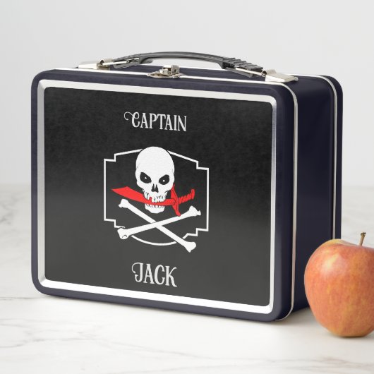 Lunch Box Jolly roger personnalisé (Cutlass) (En situation)
