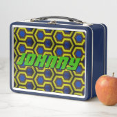 Lunch Box Jony bleu brillant (En situation)