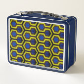 Lunch Box Jony bleu brillant (Dos)