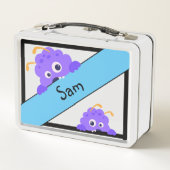 Lunch Box Jote Purple Monster School Buddy Peronorisé (Dos)