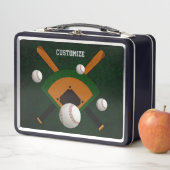 Lunch Box Jouer de base-ball personnalisé (En situation)