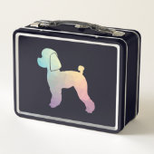 Lunch Box Jouet Poodle Chien Geo Silhouette Pastel (Dos)