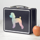 Lunch Box Jouet Poodle Chien Geo Silhouette Pastel (En situation)