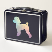 Lunch Box Jouet Poodle Chien Geo Silhouette Pastel (Devant)