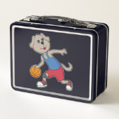 Lunch Box Joueur de basket-ball de chien (Dos)