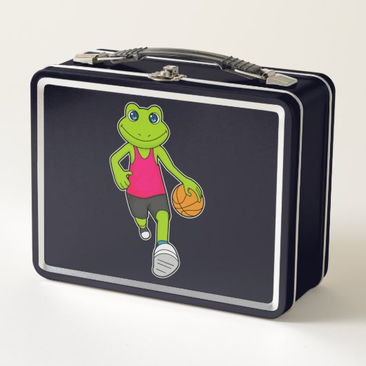Lunch Box Joueur de basket-ball de grenouille (Devant)