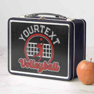 Lunch Box Joueur de l'équipe de volleyball AJOUTER LE NOM Sp