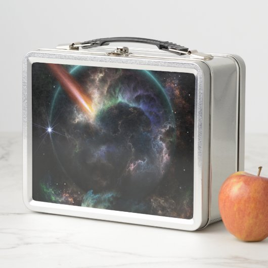 Lunch Box Jour De L'Art Fractal SciFi Astéroïde (En situation)