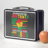 Lunch Box Jour de l'émancipation de Juneteenth Liberté des N (En situation)