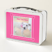 Lunch Box Jour des Valentines de Chien Rosé-Chien Mignonne D (Dos)